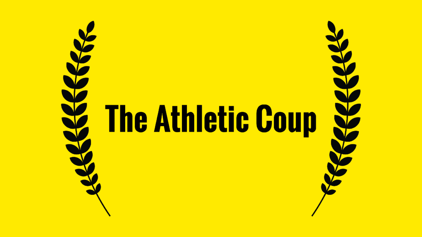 The Athletic Coup laurel illustration